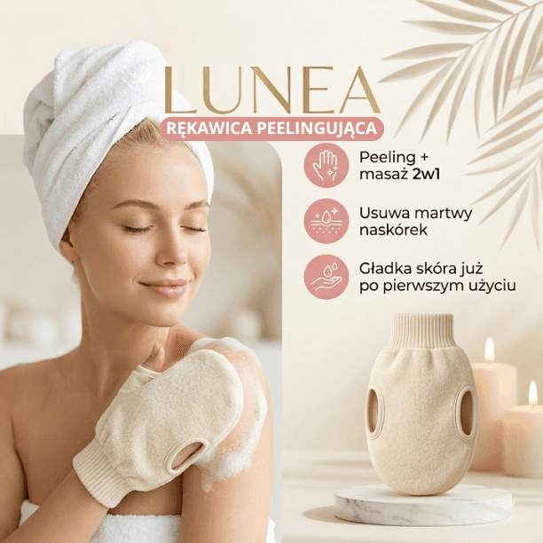 Rękawica peelingująca Lunea – idealnie gładka skóra każdego dnia